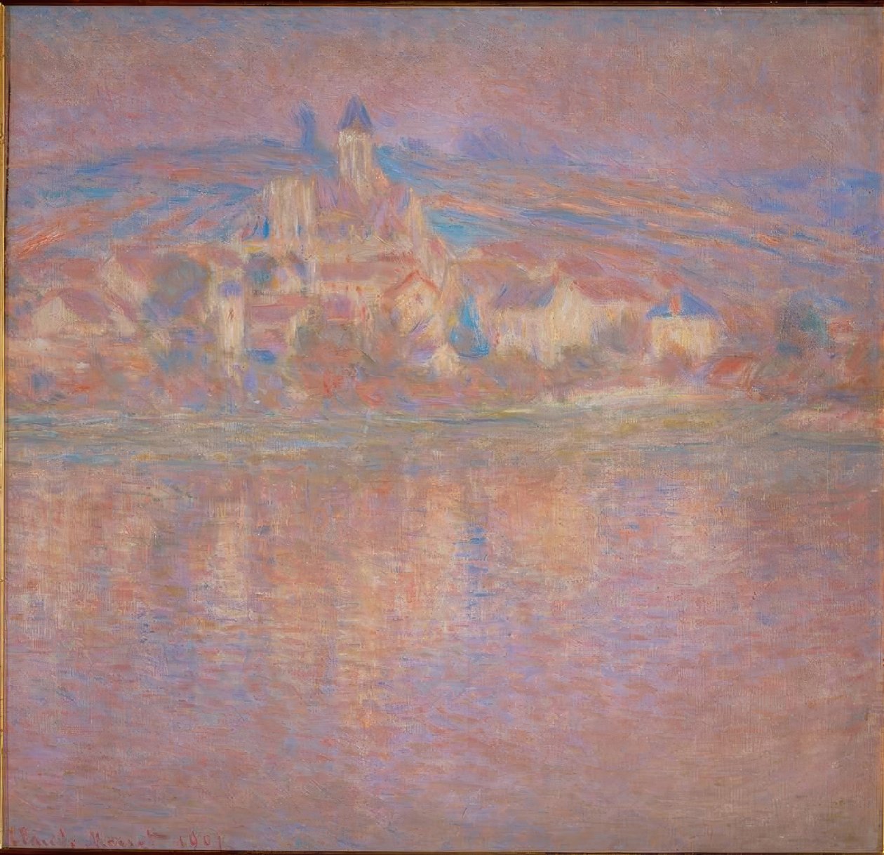 Vetheuil, tramonto da Claude Monet