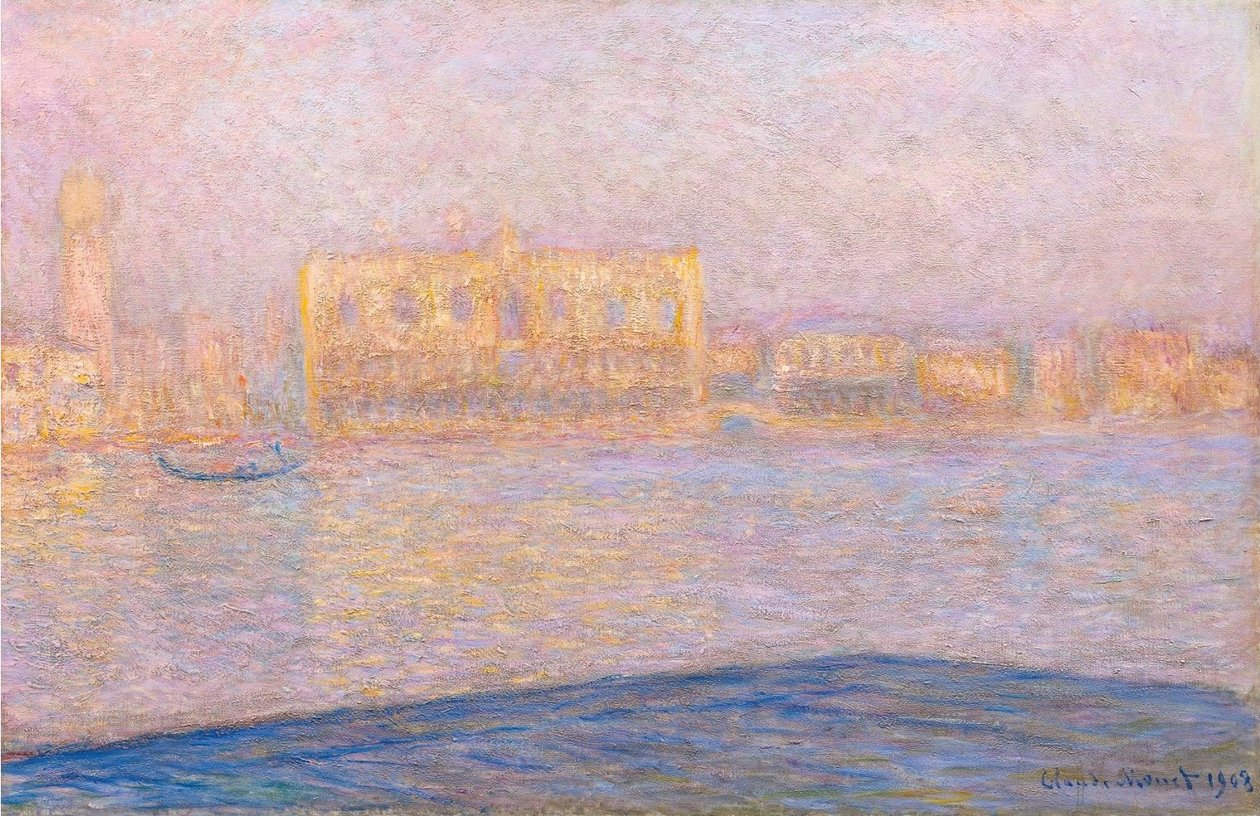 Vista del Palazzo Ducale da San Giorgio Maggiore da Claude Monet