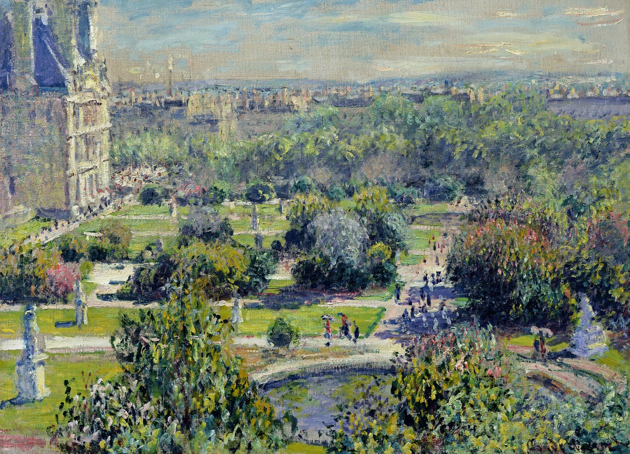 Veduta dei giardini delle Tuileries, Parigi, 1876 da Claude Monet