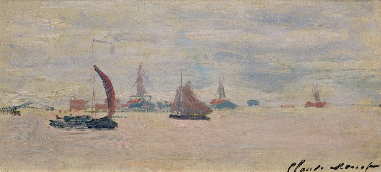 Vista del Voorzaan, 1871 da Claude Monet