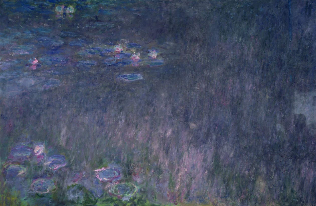 Ninfee: riflessi di alberi (dettaglio) da Claude Monet
