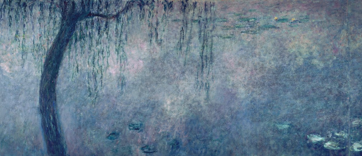 Ninfee: Due salici piangenti, sezione sinistra, 1914-18 da Claude Monet