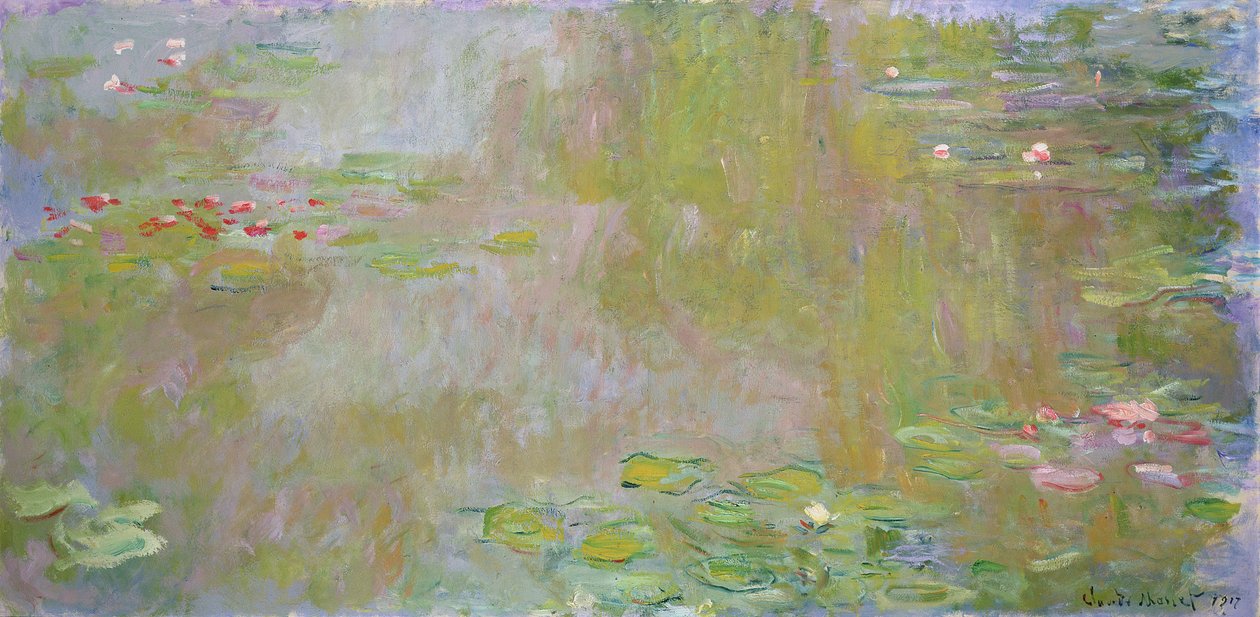 Ninfee a Giverny, 1917 da Claude Monet