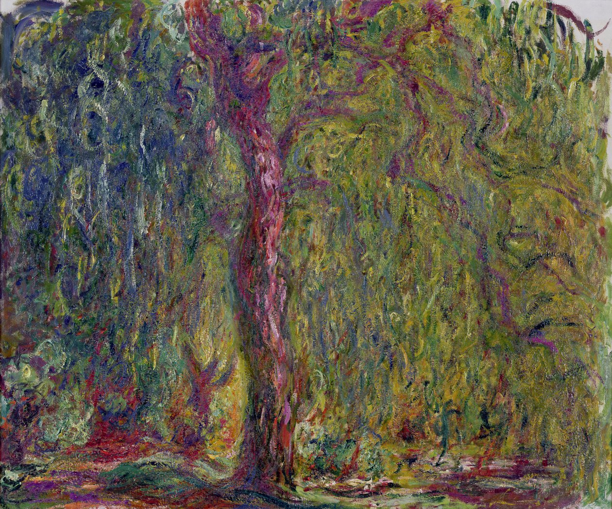 Salice piangente, 1918-19 da Claude Monet
