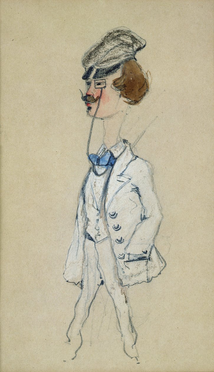 Giovane Uomo con Monocolo, 1857 da Claude Monet
