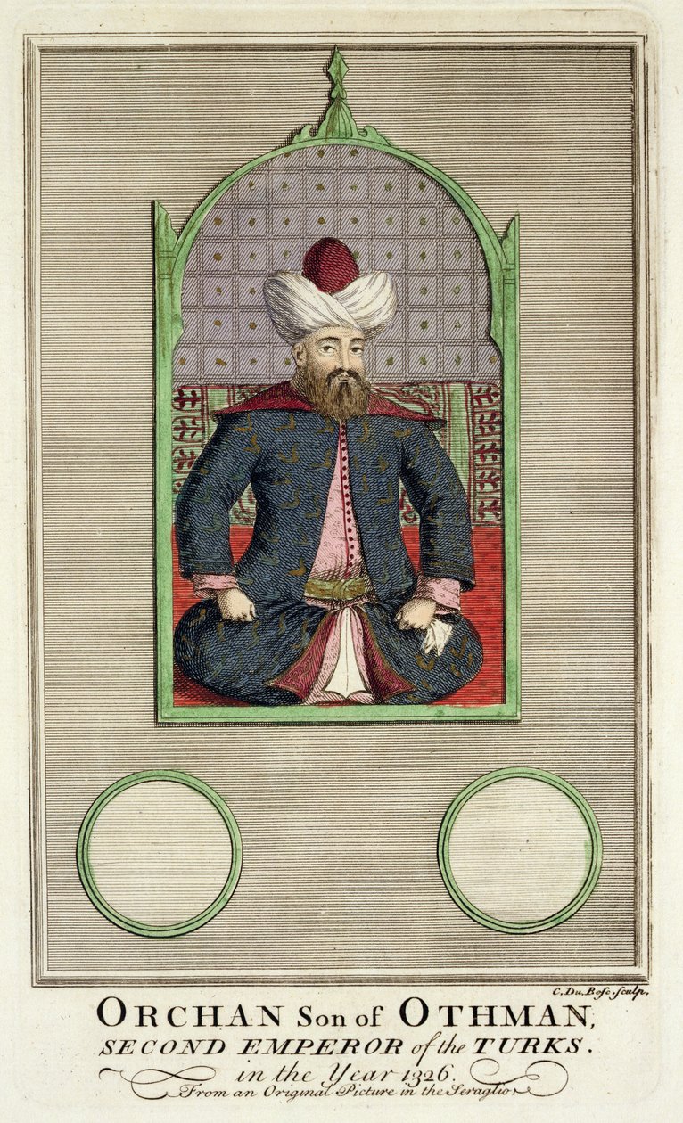 Orkhan (c.1288-c.1362) figlio di Osman, Secondo Imperatore dei Turchi nell