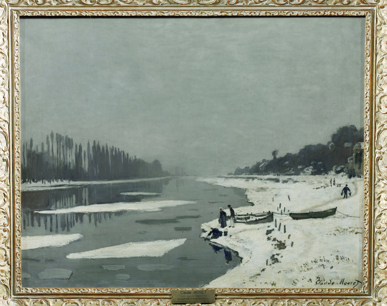 Ghiacciai sulla Senna a Bougival ... da Claude (follower of) Monet