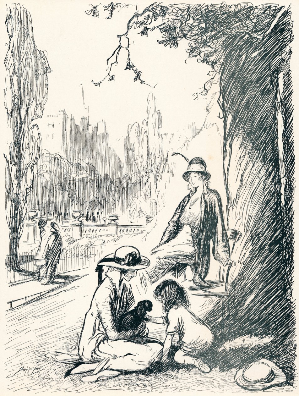 Nei giardini di Kensington - Fase sei, c1920 da Claude Allin Shepperson