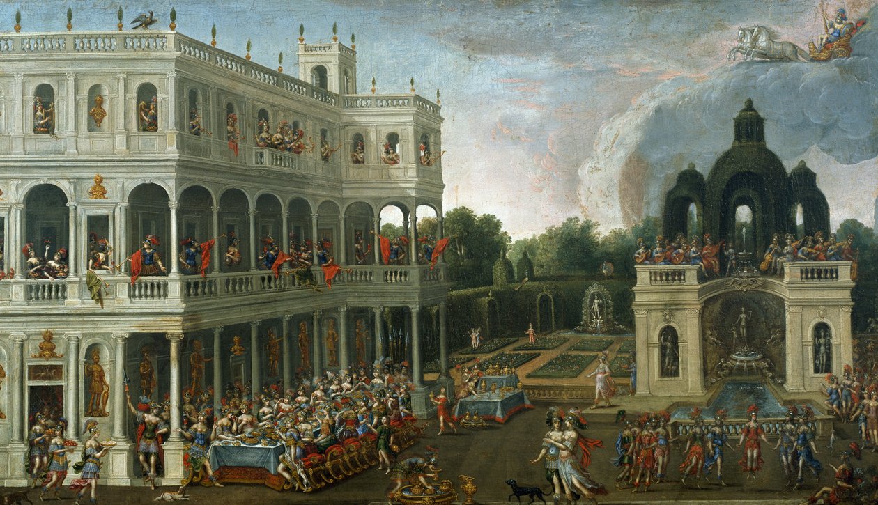 Banchetto delle Amazzoni da Claude Deruet