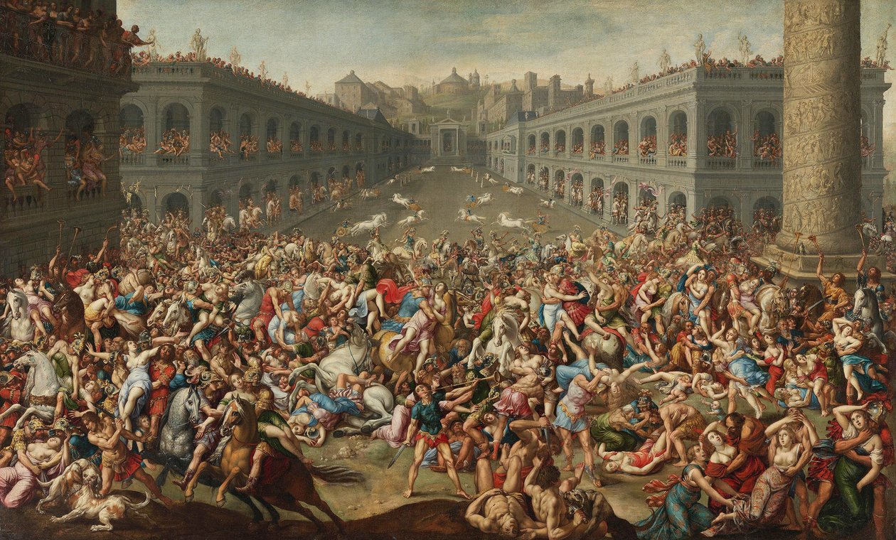 Tedesco:  Raub der Sabinerinnen Il rapimento delle Sabine da Claude Deruet