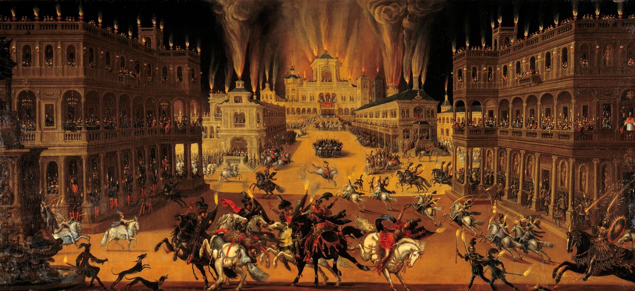 I quattro elementi: fuoco. Spettacolo e torneo equestre al tempo di Luigi XIII da Claude Deruet