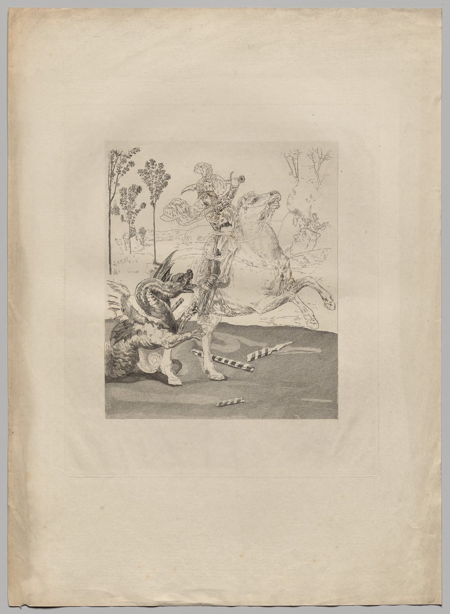 San Giorgio e il drago (1) da Claude Ferdinand Gaillard