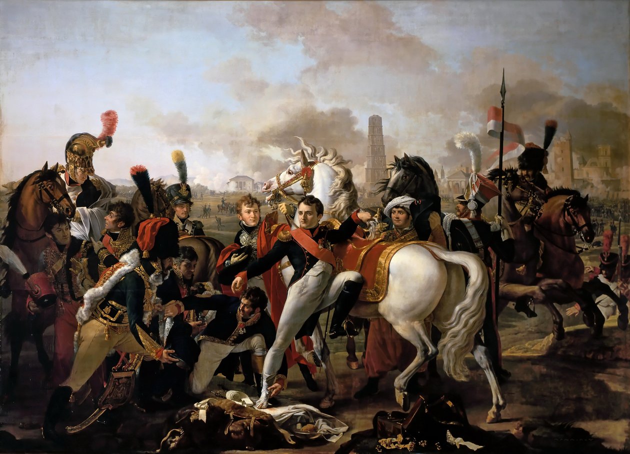 Napoleone ferito davanti a Ratisbona, 23 aprile 1809 da Claude Gautherot