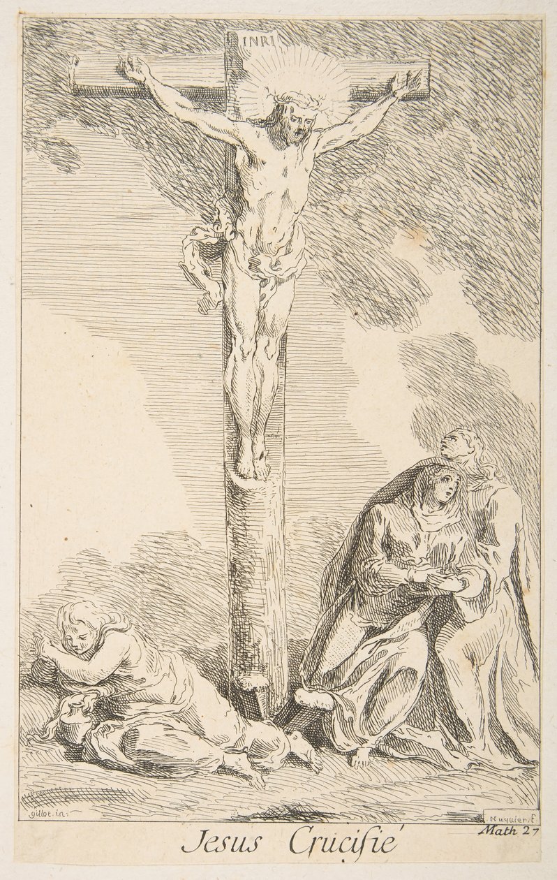 Crocifissione da Claude Gillot, Jacques Gabriel Huquier