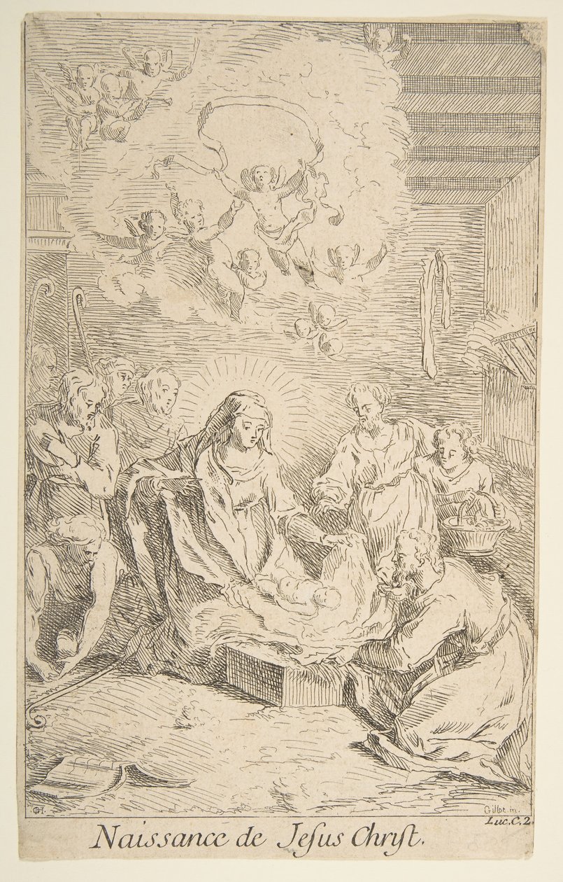 Natività da Claude Gillot, Jacques Gabriel Huquier