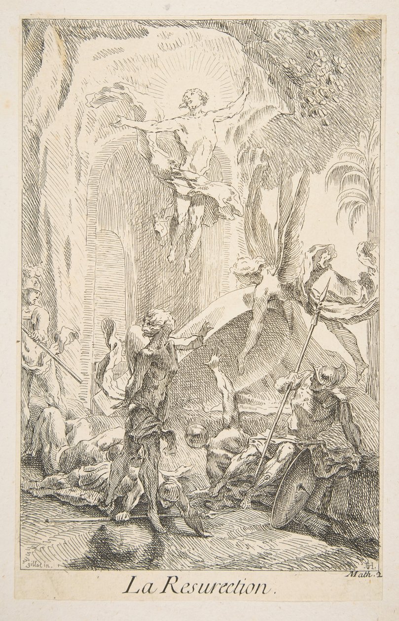 Resurrezione da Claude Gillot, Jacques Gabriel Huquier