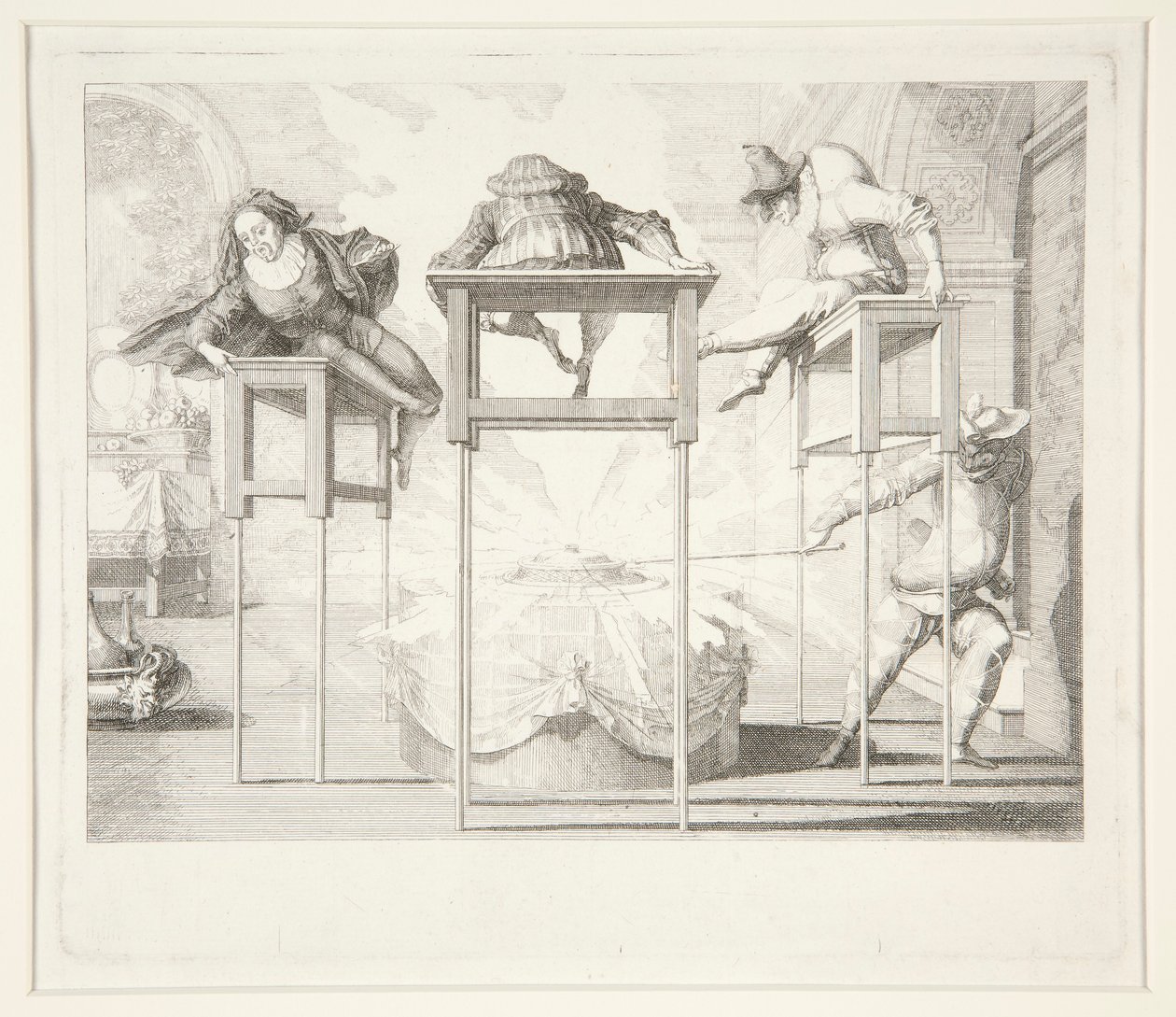 Arlecchino dispettoso da Claude Gillot