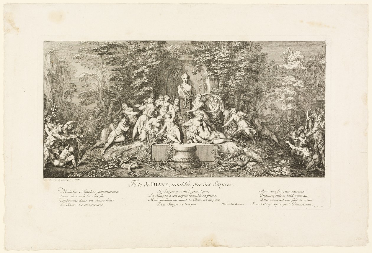 La festa di Diane da Claude Gillot