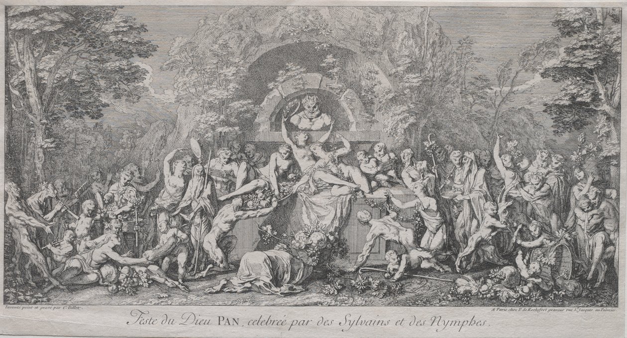 Le quattro feste: Festa del dio Pan da Claude Gillot