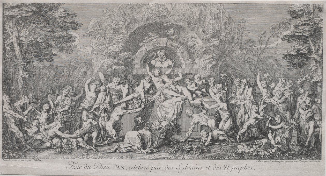 Le quattro feste: Festa del dio Pan da Claude Gillot
