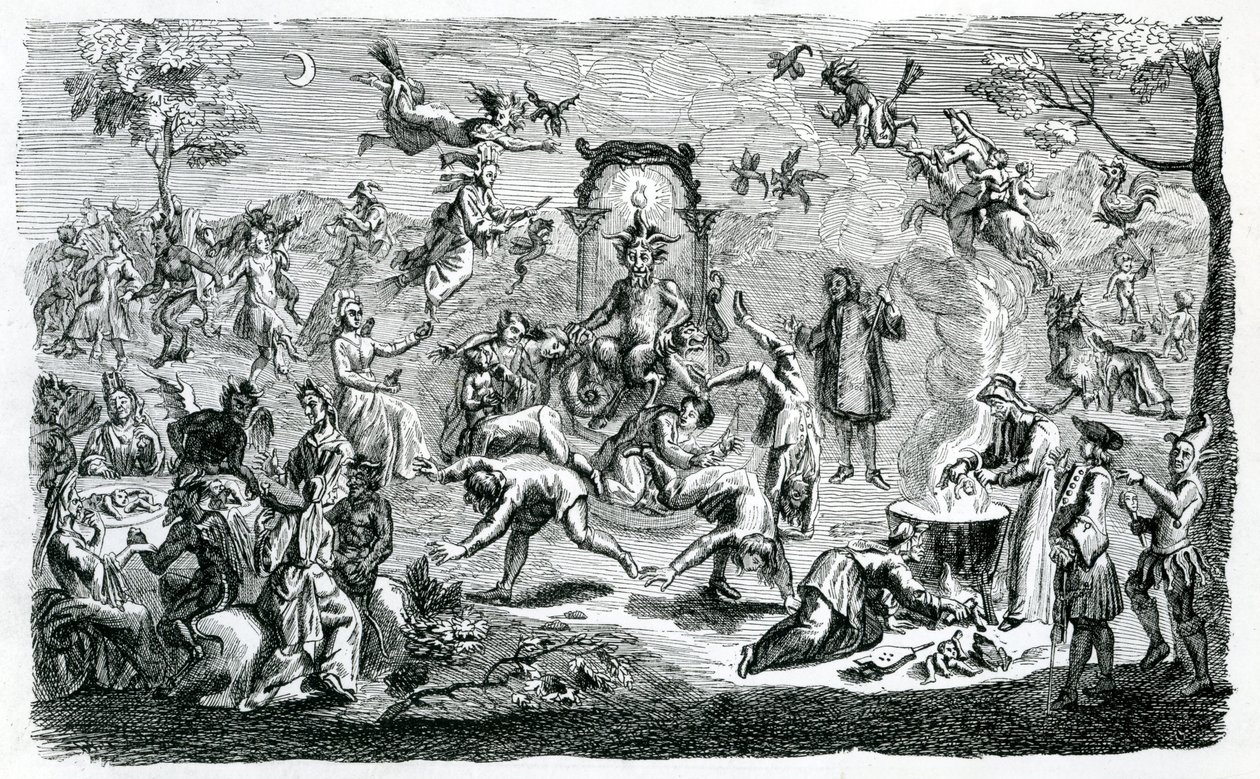 Il sabato delle streghe (incisione) da Claude Gillot