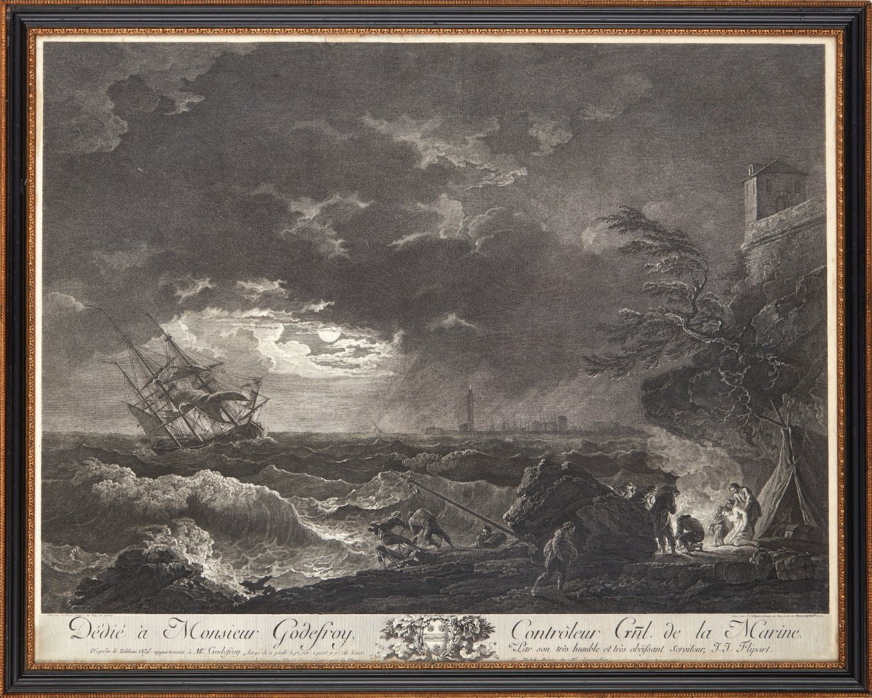 Incisioni in acciaio francesi da Claude Joseph (after) Vernet