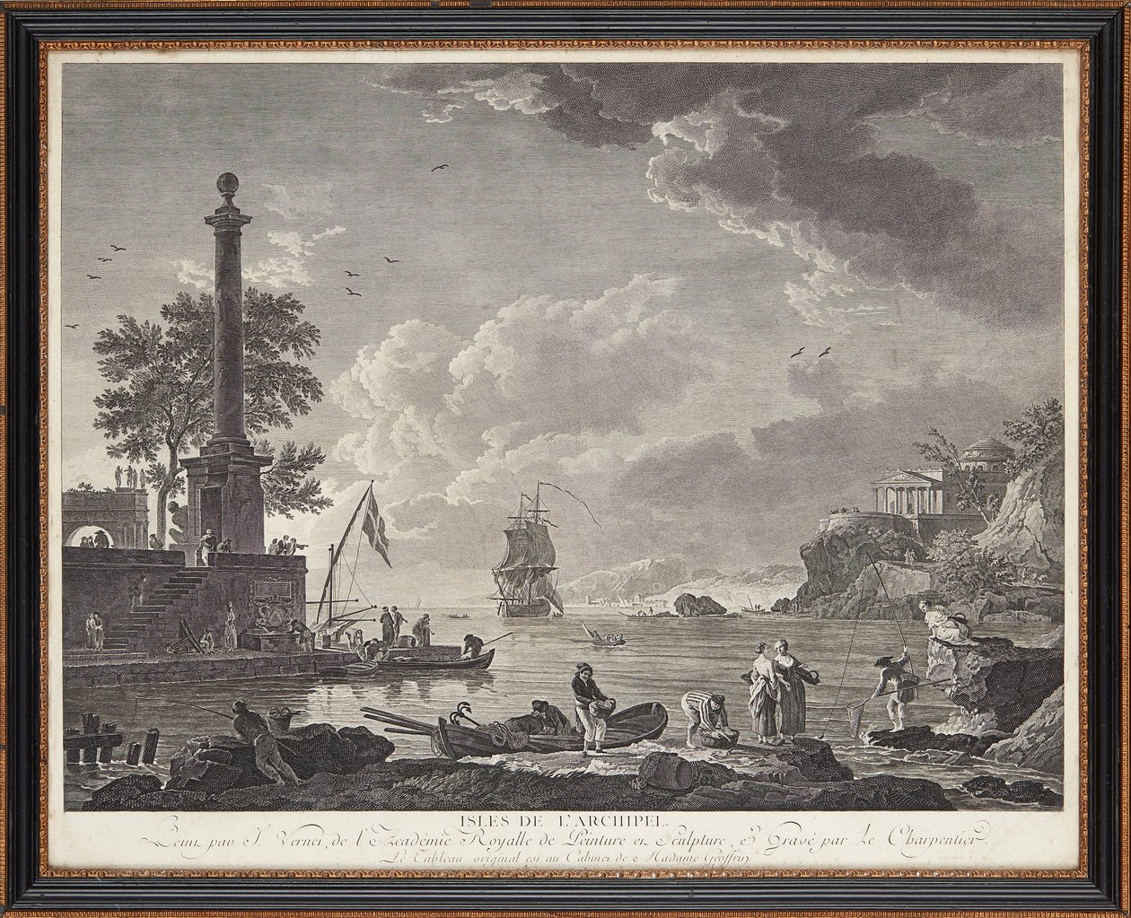 Incisioni in acciaio francesi da Claude Joseph (after) Vernet