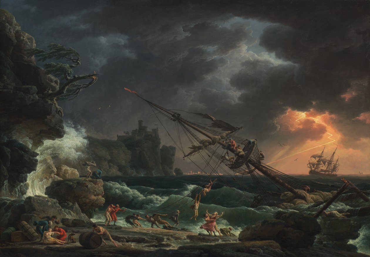 Il naufragio da Claude Joseph Vernet