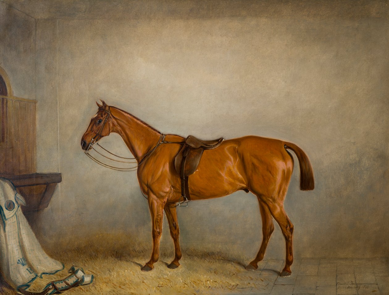 Il pianeta dei cavalli in una stalla da Claude L. Ferneley