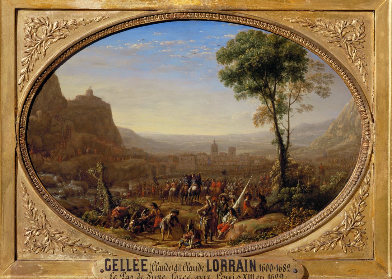 Le pas de Suse force par Louis XIII - Luigi XIII fa il passo di Suse ... da Claude Lorrain (1600 82)