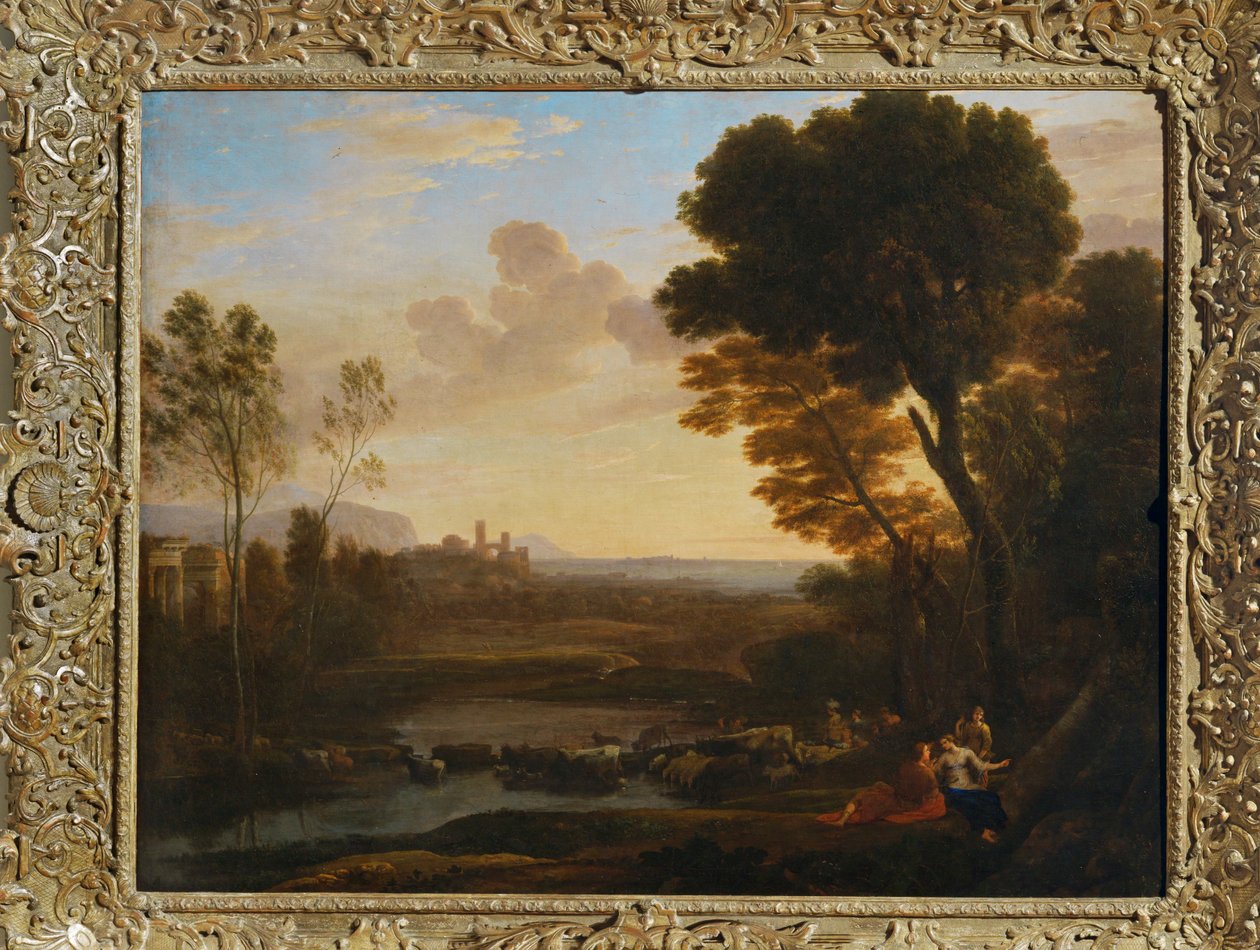 Paesaggio con Parigi ed Enone, dice il ... da Claude Lorrain (1600 82)