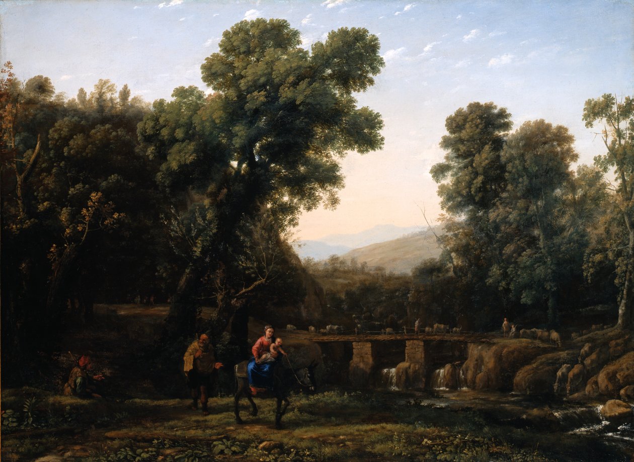 La fuga in Egitto da Claude Lorrain (1600 82)