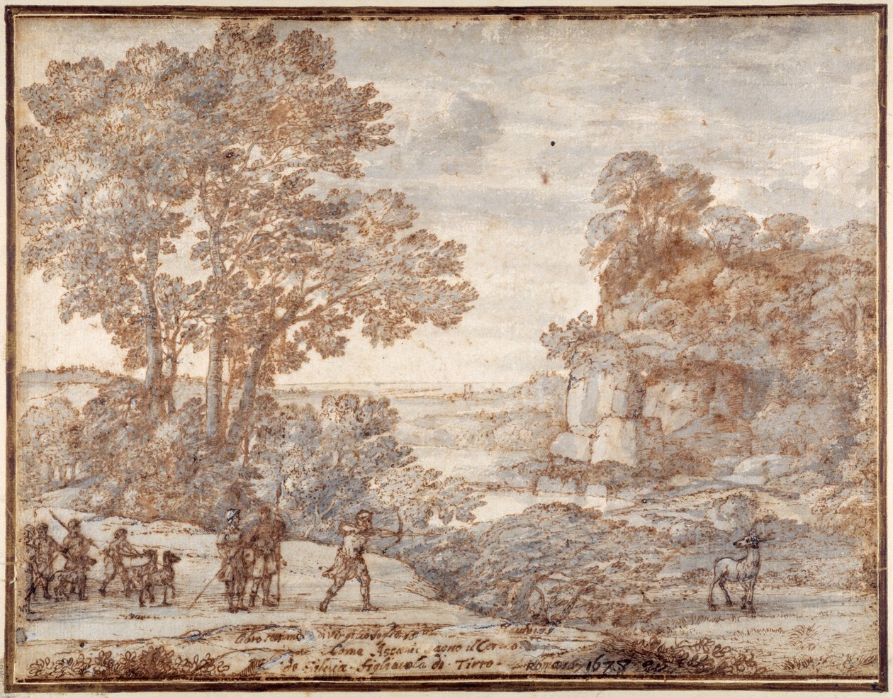 Ascanio che spara al cervo di Silvia, c.1680 da Claude Lorrain