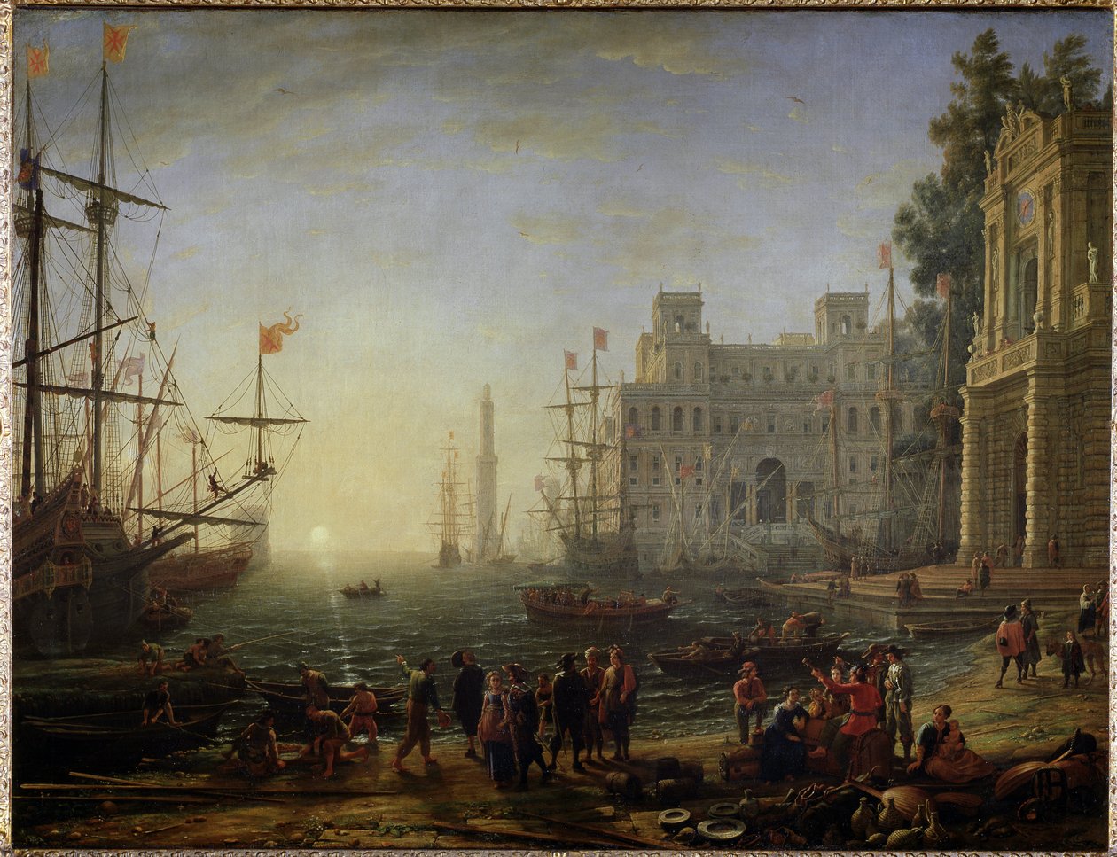 Porto con villa Medici da Claude Lorrain