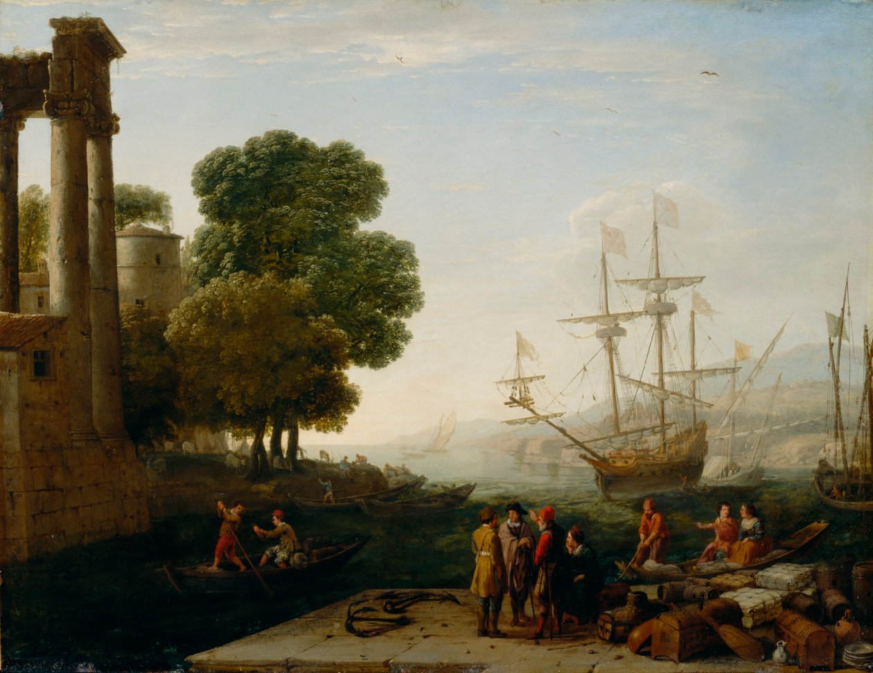 Un porto al tramonto da Claude Lorrain