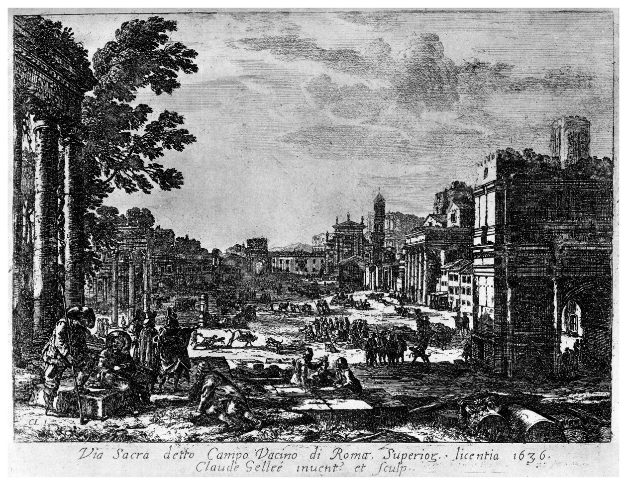 Campo Vacino, c1620-1680, 1924 da Claude Lorrain