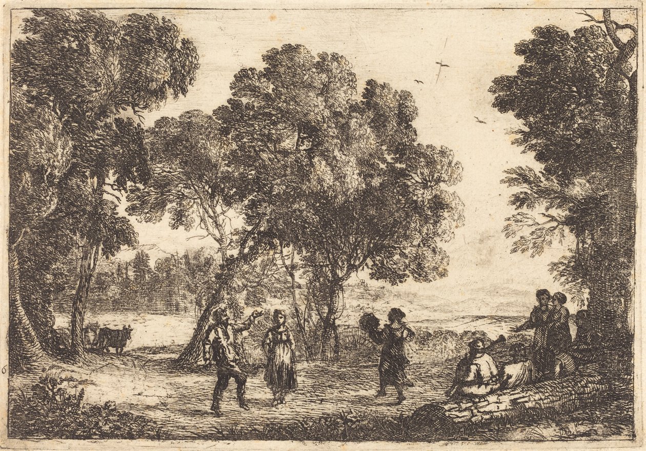 Danza sotto gli alberi da Claude Lorrain