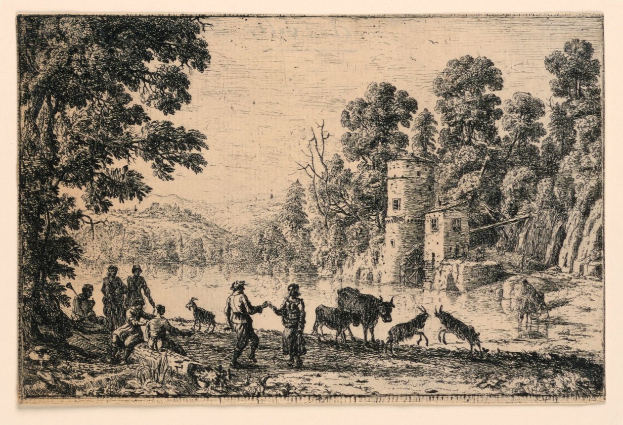Danza sulla riva del fiume da Claude Lorrain