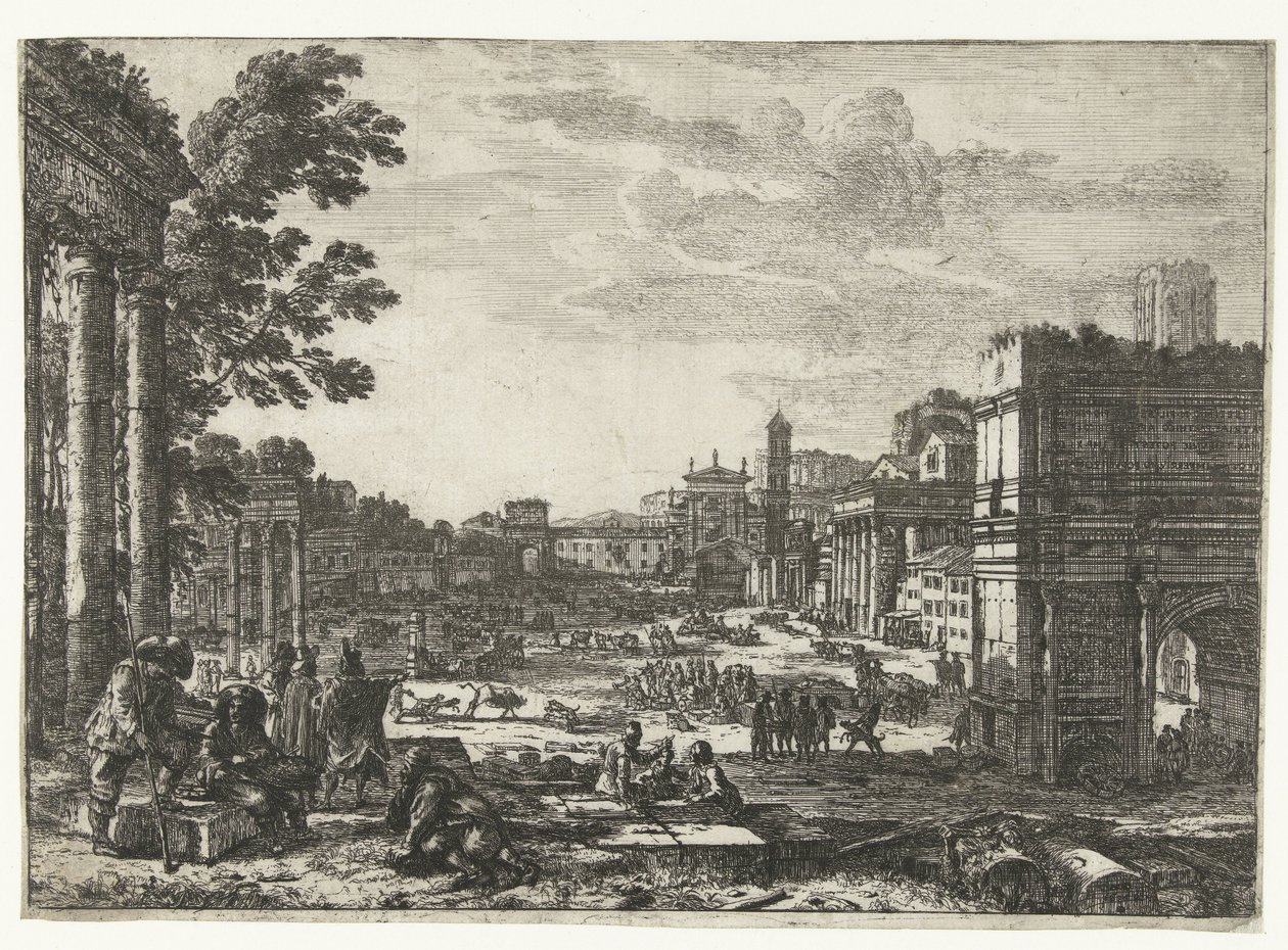 Foro Romano a Roma da Claude Lorrain