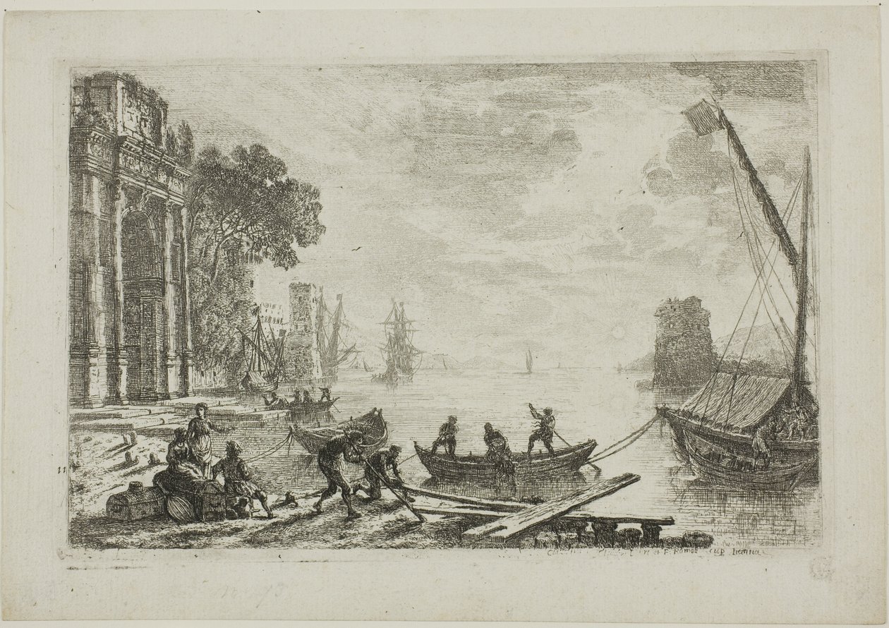 Scena del Porto con Sole Nascente da Claude Lorrain