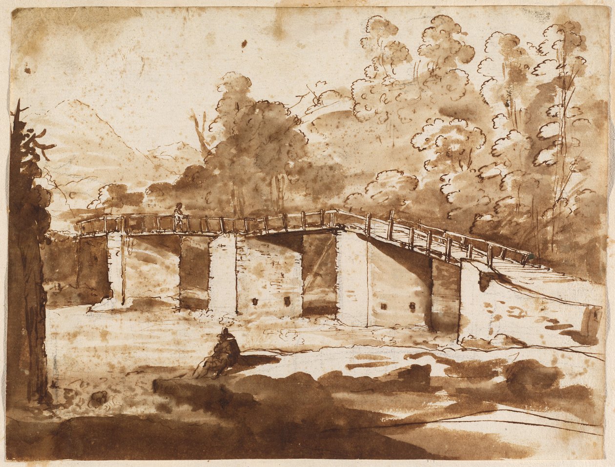 Paesaggio con un ponte da Claude Lorrain