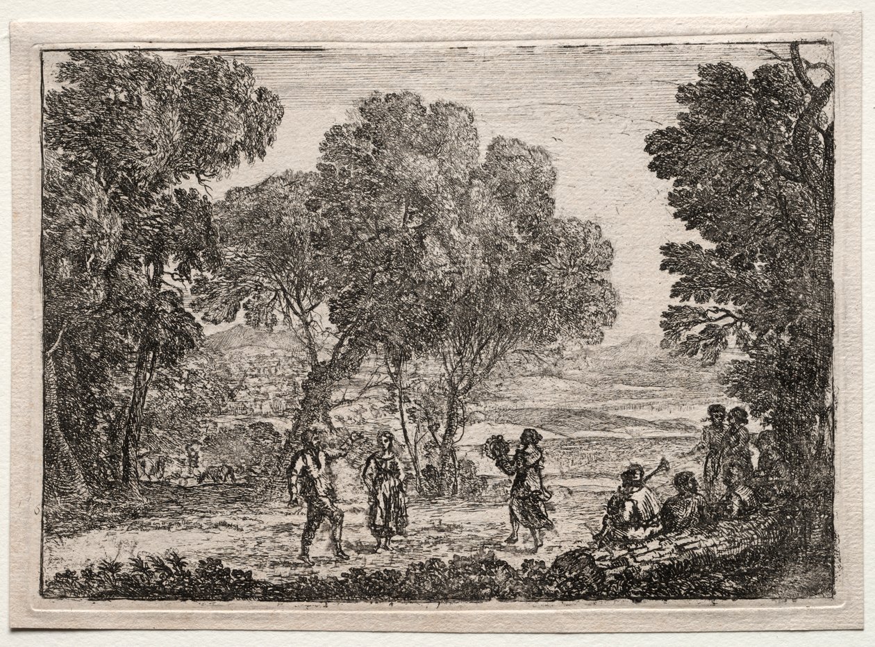 Paesaggio con danza campestre (Piccola tavola) da Claude Lorrain