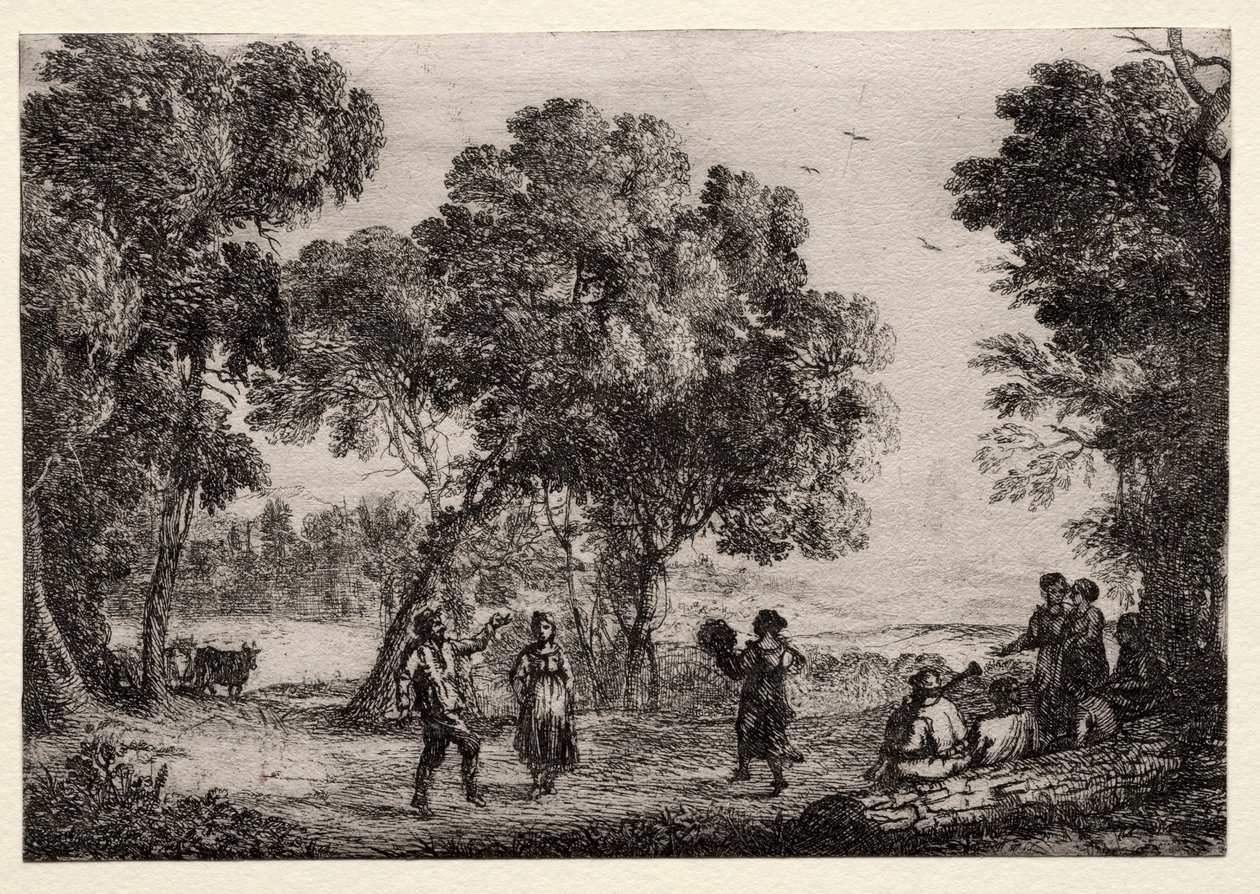 Paesaggio con una danza di campagna da Claude Lorrain
