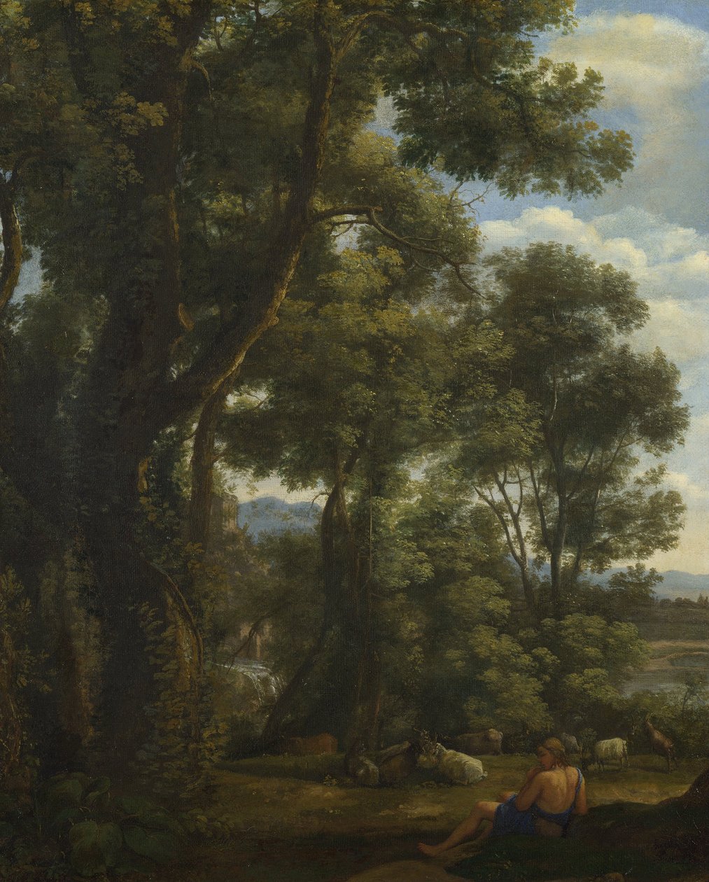 Paesaggio con un pastore e delle capre  da Claude Lorrain
