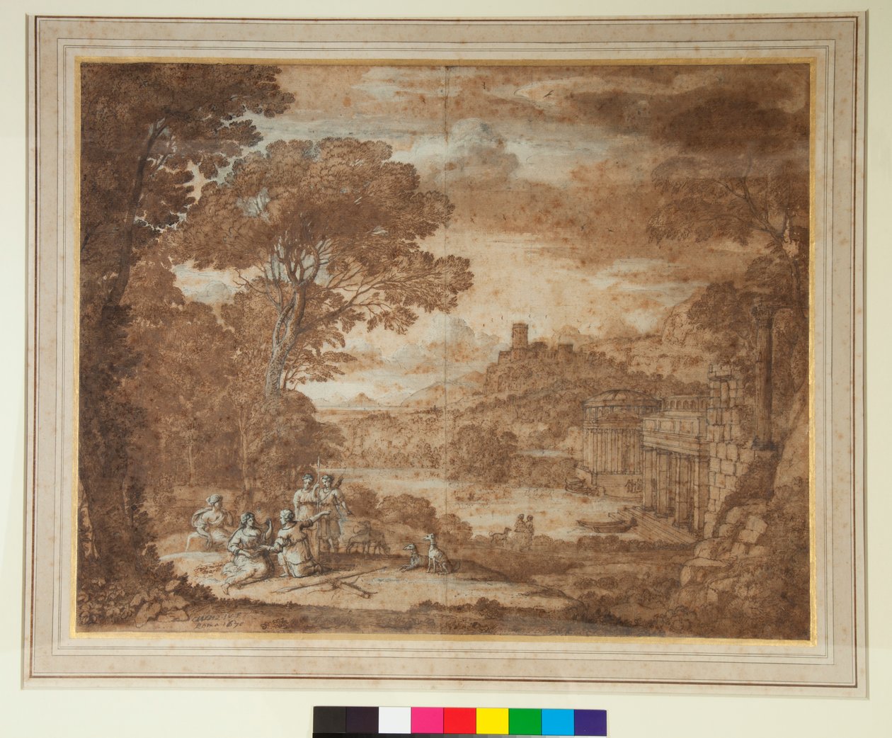 Paesaggio con la ninfa Egeria in lutto per Numa da Claude Lorrain