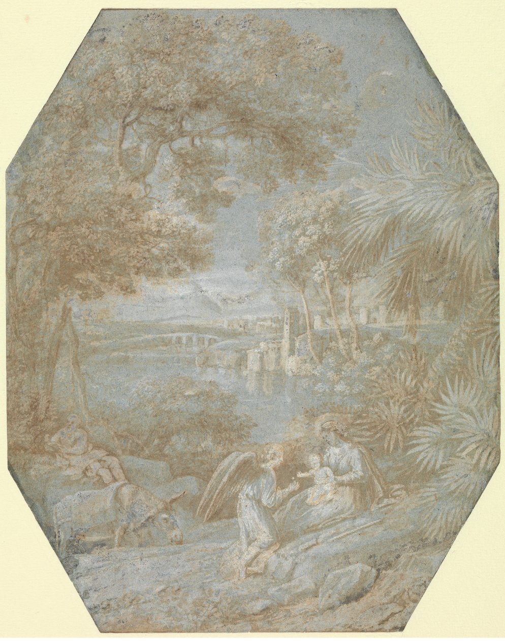 Paesaggio con la Sosta durante la Fuga in Egitto da Claude Lorrain