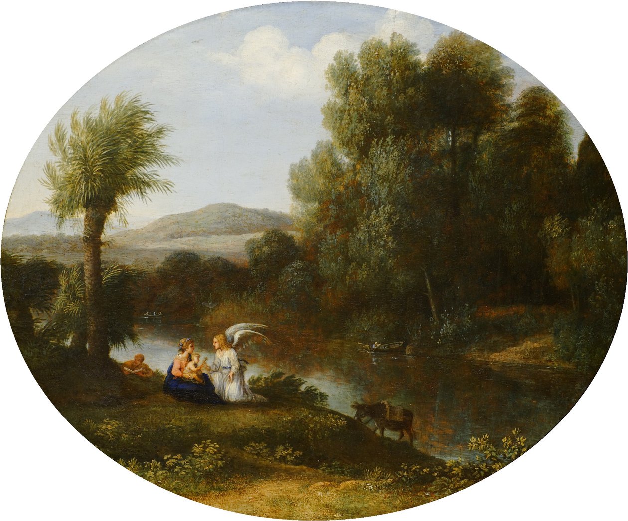 Riposo durante la fuga in Egitto da Claude Lorrain