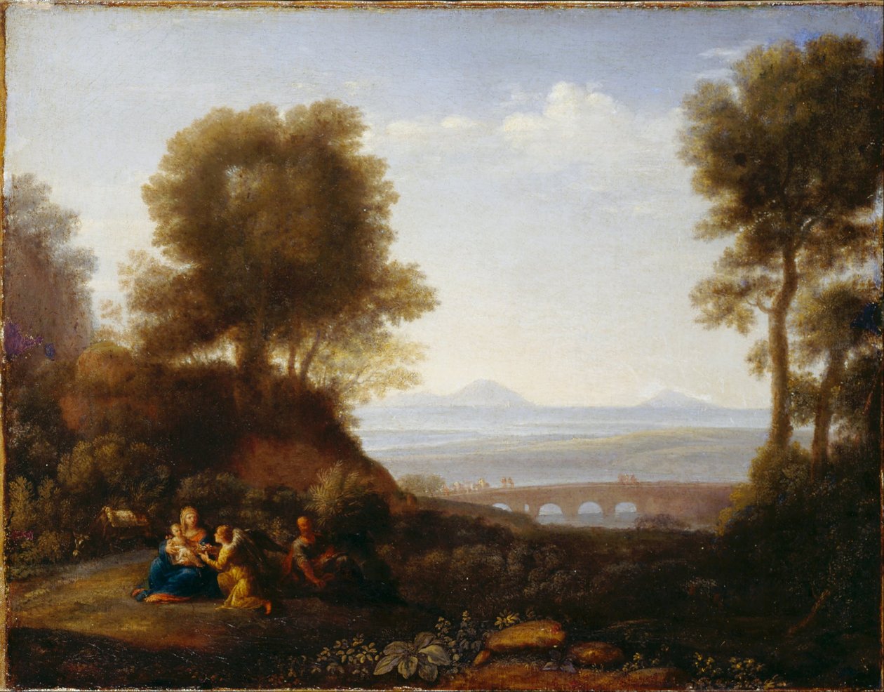 Riposo durante la Fuga in Egitto da Claude Lorrain