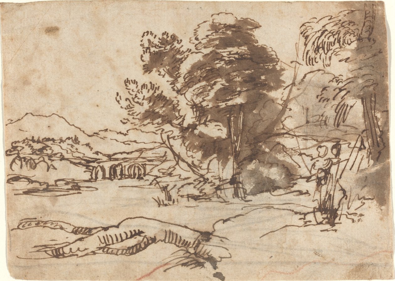 Paesaggio fluviale da Claude Lorrain