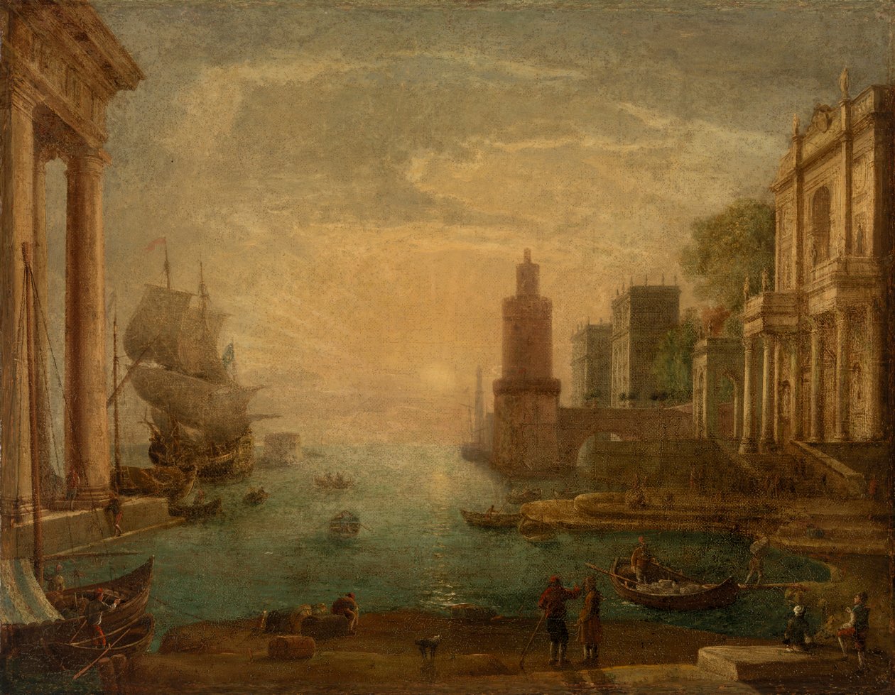 Porto con Ulisse che restituisce Criseide a suo padre Crise da Claude Lorrain